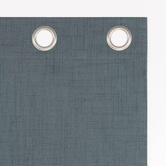 Sun Zero Arlander Blackout Heather Blue Single Grommet Curtain Panel 40" x 84" - Picture 4 of 8